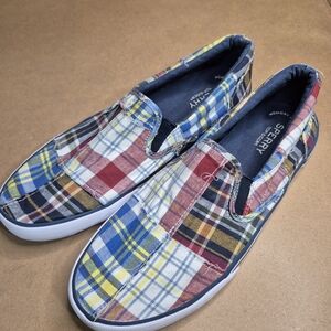 Sperry Men's Colorful Plaid Boat Shoes